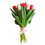 Стильний букет тюльпанів