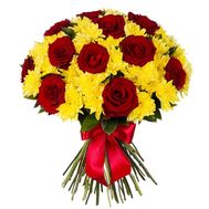 Букет квітів - Вогняний бурштин