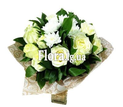 Букет в білих тонах
