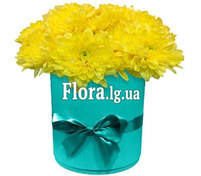 Хризантеми в круглій коробці