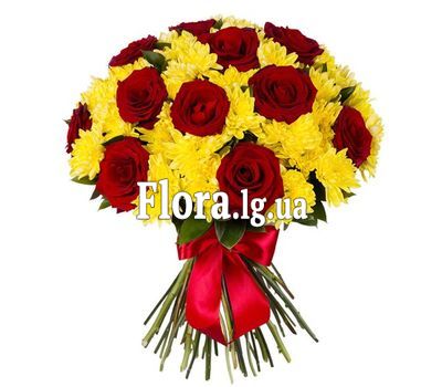 Букет квітів - Вогняний бурштин